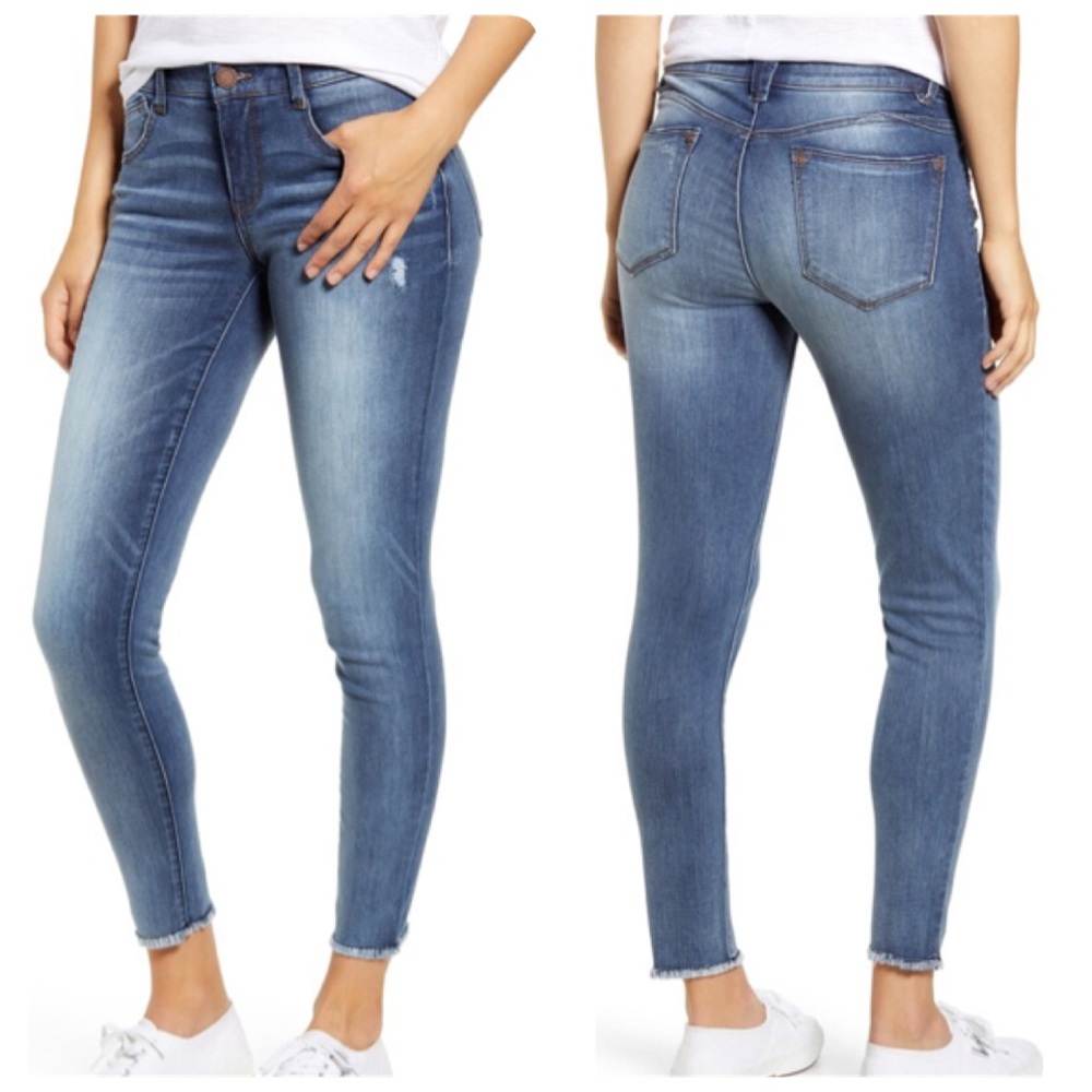 Luxe Touch Fray Hem Ankle Skinny Jeans
Wit & Wisdom
Size 4